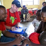 Clinic At every site, The Luke Commission assesses the health care needs of 600 to 1,000 people. A team of highly trained Swazis handles the preliminary triage, and Harry treats an average of 450 patients per day.