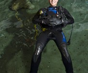 John Nonamaucher has an internship at Newport Aquarium.