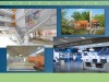 Graphic showing artist renderings of the Russ atrium refurbishment, the new NEC building and the new Campus Ministry building