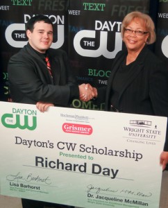 Photo of Richard Day and Jacci McMillan, Vice President for Enrollment Management at Wright State University.