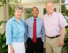Photo of Dan Thomas with former Gov. Ted Strickland and wife France Strickland.