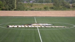 Photo of Wright State's new soccer field currently under construction.