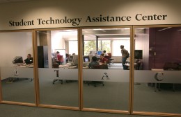 Photo of the Student Technology Assistance Center (STAC) at Wright State