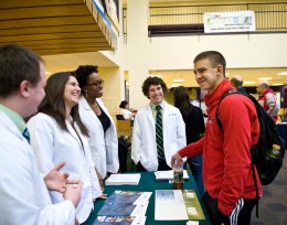 Photo of Wright State student at Path to Health Professions Day