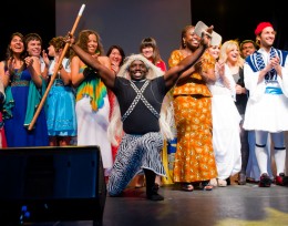 Photo of a performance from the 2011 International Friendship Affair at Wright State.