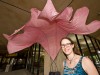 Photo of Megan Dooley-Smallwood with her sculpture