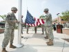 Wright State Army ROTC cadets raise the flag in observane of Memorial Day.