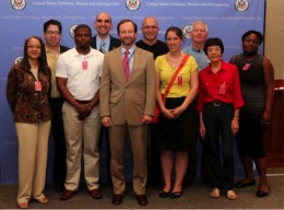 Photo of the Wright State sister city delegation.