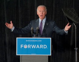Photo of Joe Biden speaking at a podium