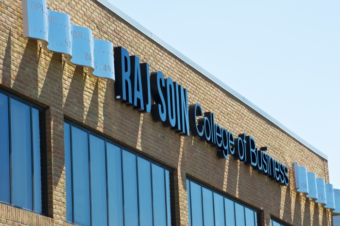 Wright State University’s Raj Soin College of Business building