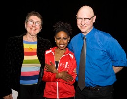 Photo of Julia Reichert and Steve Bognar with Sheri "Sparkle" Williams