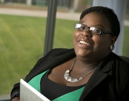 Wright State fourth-year student Quanita McRoberts