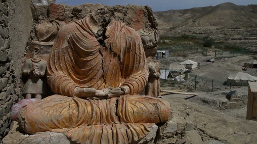 Gold-gilded seated Buddha