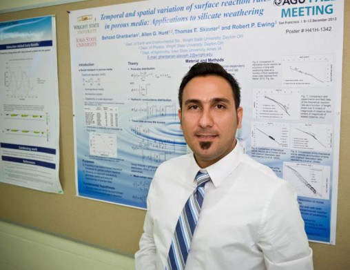 Wright State grad student Behzad Ghanbarian
