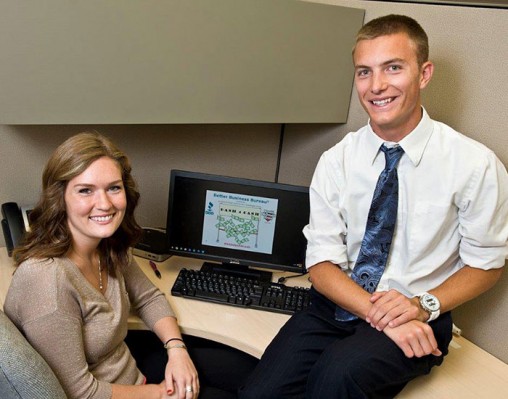 Wright State students Kacie Klarer and David Cobble