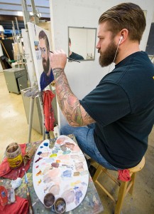 Students earning a studio art minor can either survey several studio practices or concentrate in a specific medium, like drawing, painting, photography, printmaking or sculpture.