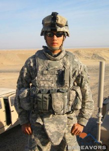Steve Baskis in military uniform