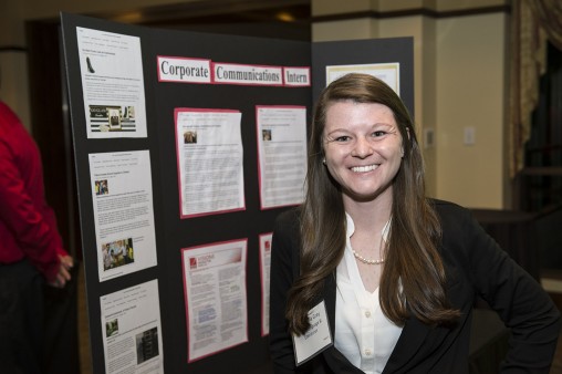 Alexandria Gray, an English major focusing on professional writing, was one the 235 students recognized at the College of Liberal Arts Internship Breakfast Celebration.