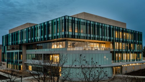Neuroscience Engineering Collaboration Building facade