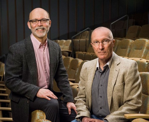 Barry Milligan and Dennis Loranger in Schuster Hall