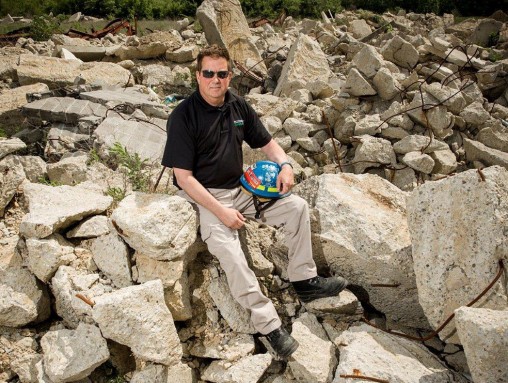 Jim Gruenberg on rocks
