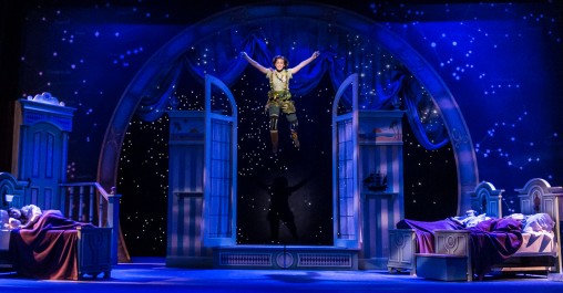 Peter Pan soars over the stage