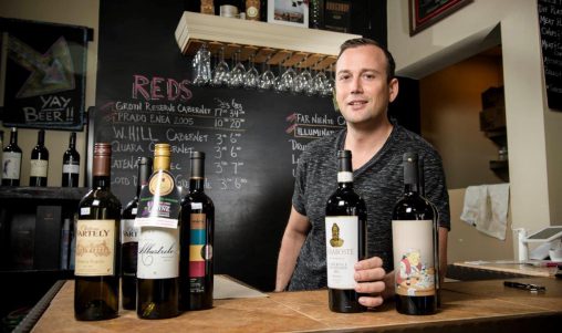 Two-time Wright State graduate Brandon Snell launches wine import business focused on introducing Moldovan wines to American wine drinkers. (Photo by Erin Pence)