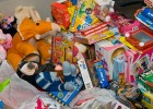 Toys donated to FLOC by the Wright State community.