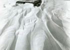 A stranded car during the blizzard of 1978