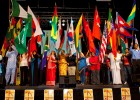The IFA began with an international flag parade.