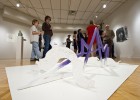 Photo of the 2011 Scholarship Show, sculpture by Suzanne Bock.