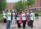 (From left to right) Photo of Kim Everhart; Greg Coffey; Iris Mirelez; Connie Gehret; Fran Keeley and Linda Baker of Wright State's community service group for employees, We Serve U.