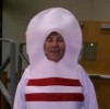 Photo of Mandy Wilson in a bowling pin costume