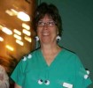Photo of Barbara Conklin dressed as an eye doctor.
