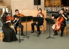 Photo of a student string quartet