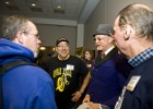 Photo of Gary Fisher visiting with fans at the Summit Soiree
