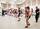 Photo of students tap dancing