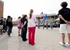 Photo of the presentation of colors at the 2012 Wright State Relay for Life.