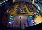 Photo of svereral Wright State students performing at the 13th Annual Harley E. Flack Greek Step Show.