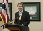 Photo of U.S. Senator from Ohio Sherrod Brown at Wright State University.