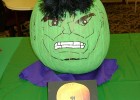 Photo of a Pumpkin dressed as the Hulk