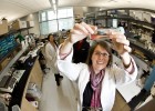 Photo of Wright State professor and researcher Kate Excoffon in a laboratory