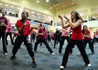 Photo of students dancing the Zumba.