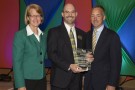 Dean Nathan Klingbeil accepts an Innovation Award