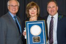 Wright State University President David R. Hopkins and Marilyn and Larry Klaben