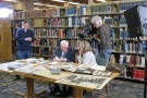 David McCullough discussing a photo