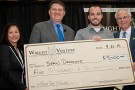 Wright Venture winner with Wright State administrators