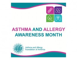 Asthma and Allergy Awareness Month logo