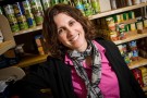 Carline Verlin in Wright State’s Friendship Food Pantry