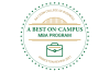 A ranking badge reads "Raj Soin College of Business - A Best On-Campus MBA Program, Princeton Review 2027."